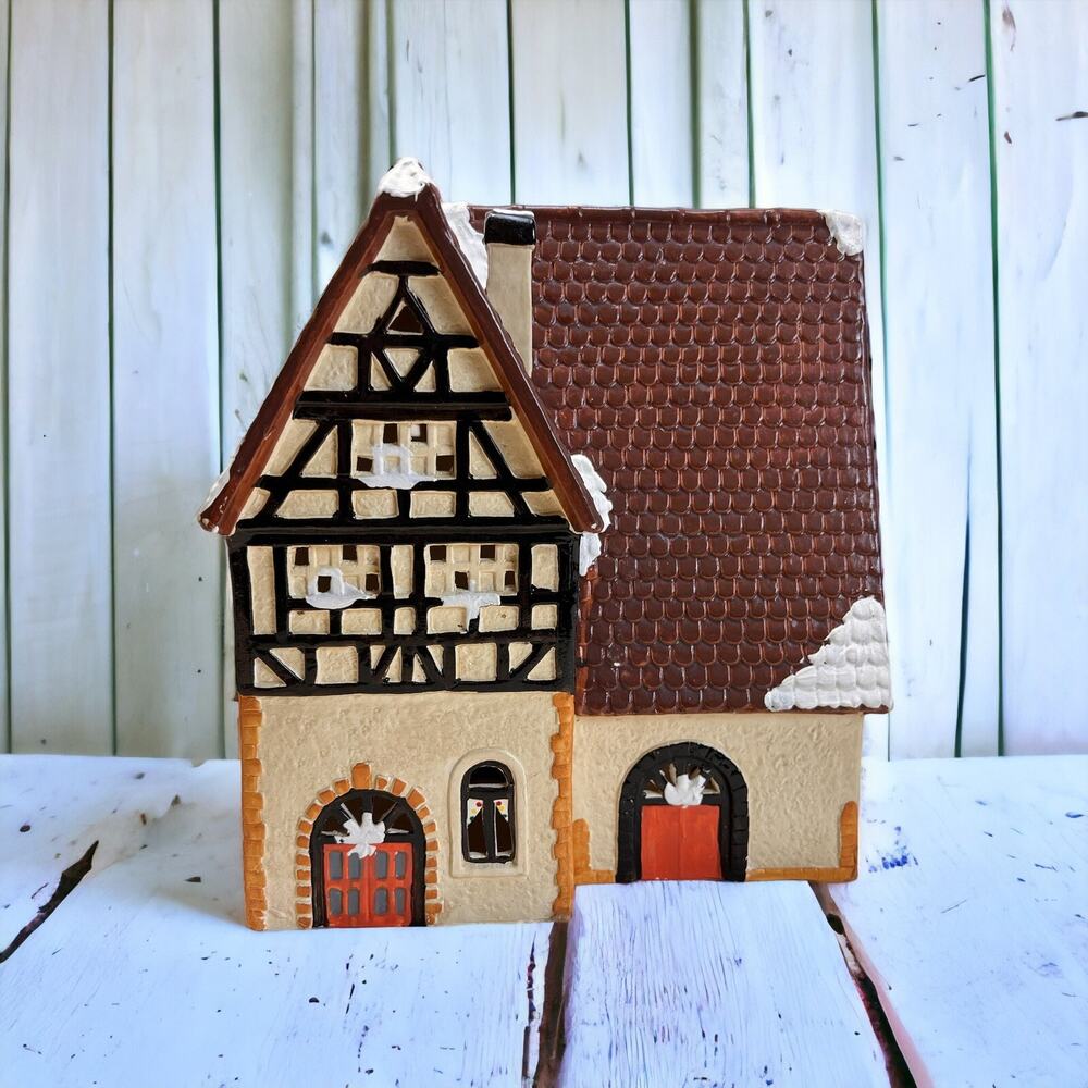 Vintage Christmas English Tudor Village - Yuletide 1988